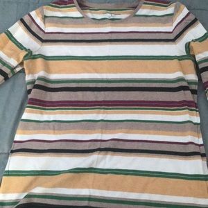 Long sleeve striped top